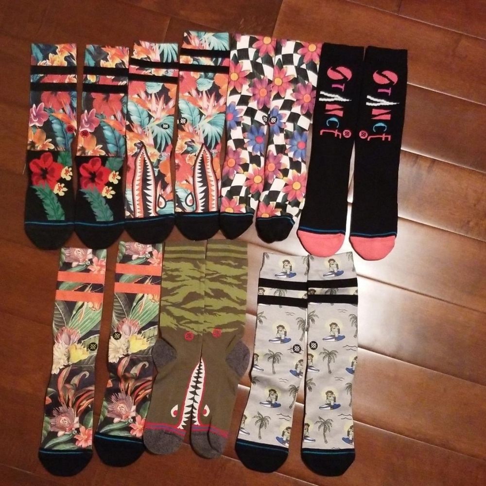 7 Pairs Stance Men's Crew Socks